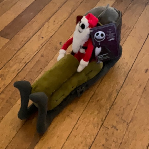 Nightmare Before Christmas Jack Skellington Sleigh Small Soft Toy - Picture 3 of 8